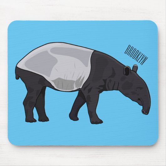 Tapis De Souris Dessin sur Tapir (Devant)