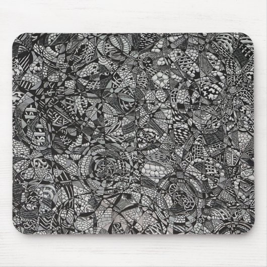 Tapis De Souris Dessins de contraste (Devant)