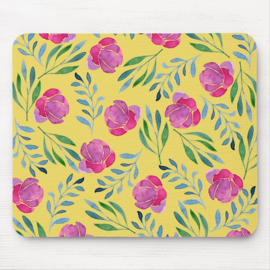 Tapis De Souris Dessins de fleurs faciles (Devant)