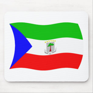 Tapis De Souris Dessous de souris Drapeau de la Guinée équatoriale