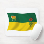 Tapis De Souris Dessous de souris Drapeau de la Saskatchewan (Avec souris)
