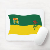 Tapis De Souris Dessous de souris Drapeau de la Saskatchewan (Avec souris)
