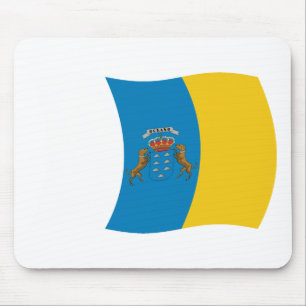 Tapis De Souris Dessous de souris Drapeau des îles Canaries