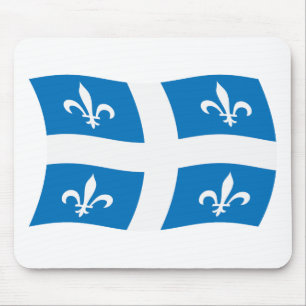Tapis De Souris Dessous de souris Drapeau du Québec