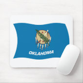 Tapis De Souris Dessous de souris Drapeau Oklahoma (Avec souris)