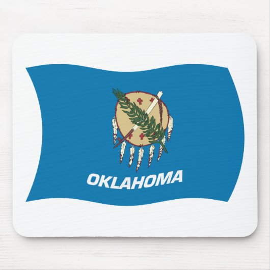 Tapis De Souris Dessous de souris Drapeau Oklahoma (Devant)