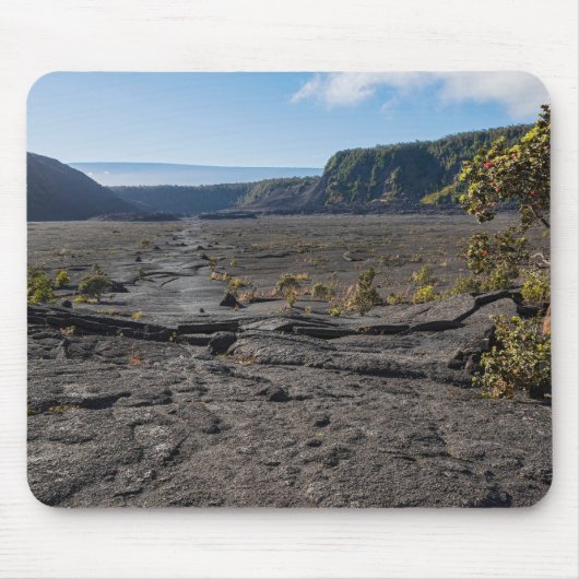 Tapis De Souris dessus lit de lave sèche du cratère kilauea iki (Devant)