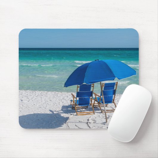 Tapis De Souris Destin Chaises Floride Et Parapluie Mousepad (Avec souris)