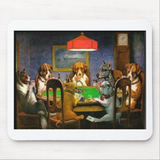Tapis De Souris Destin d'humour de cartes de tisonnier d'animaux f