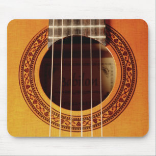 Tapis De Souris Détail de guitare acoustique