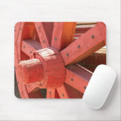 Tapis De Souris Détail de la roue de wagon (Avec souris)