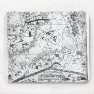 Tapis De Souris Détail de l'atlas catalan, 1375