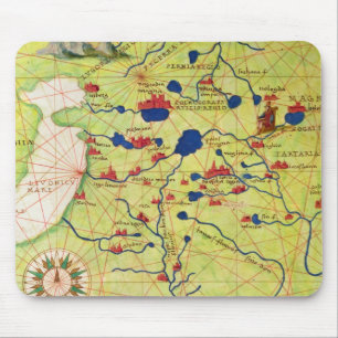 Tapis De Souris Détail de l'Europe et de l'Asie centrale