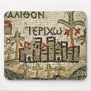 Tapis De Souris Détail d'une carte de Jéricho