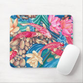 Tapis de souris d'étang de Koi (Avec souris)