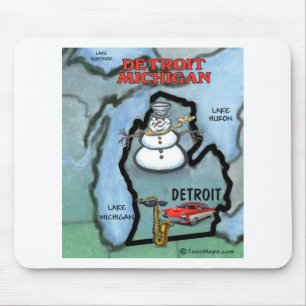 Tapis De Souris Detroit Michigan