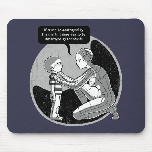 Tapis De Souris Détruit Par La Vérité (Devant)