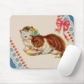 Tapis De Souris deux adorables chatons (Avec souris)