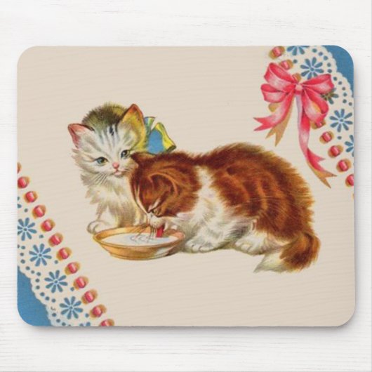 Tapis De Souris deux adorables chatons (Devant)