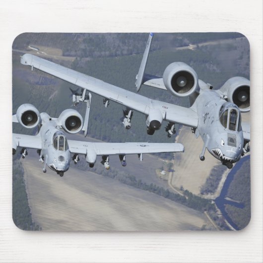 Tapis De Souris Deux avions A-10C Thunderbolt II volent au format (Devant)