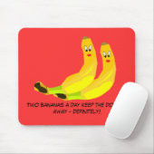 Tapis De Souris Deux bananes Mousepad (Avec souris)