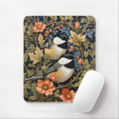 Tapis De Souris Deux Beaux Pickadee Noirs (Avec souris)