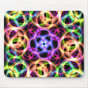 Tapis De Souris Deux bulles arc-en-ciel