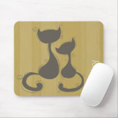 Tapis De Souris Deux chats (Avec souris)