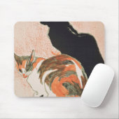 Tapis De Souris Deux Chats Du Théophile Alexandre Steinlen (Avec souris)