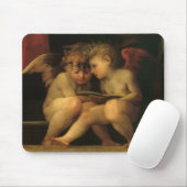 Tapis De Souris Deux Cherubs Lecture par Rosso Fiorentino, Angels (Avec souris)