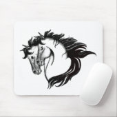 Tapis De Souris Deux Chevaux (Avec souris)