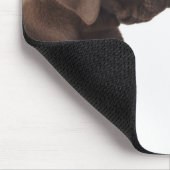 Tapis De Souris Deux chiots au chocolat Labrador Retriever (Coin)