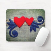 Tapis De Souris Deux coeurs (Avec souris)