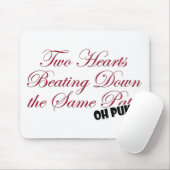 Tapis De Souris Deux coeurs (Avec souris)