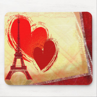 Tapis De Souris Deux coeurs à Paris