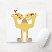 Tapis De Souris Deux côtés du même Dessin Cartoon Camel Mousepad (Avec souris)