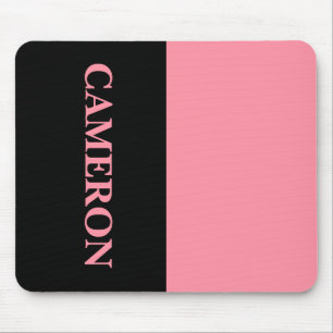 Tapis De Souris Deux couleurs tendance   Nom   Rose noir et Saumon