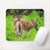 Tapis De Souris Deux crevettes de cerfs à queue blanche (Avec souris)