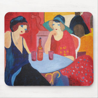 Tapis De Souris Deux dames dans un café