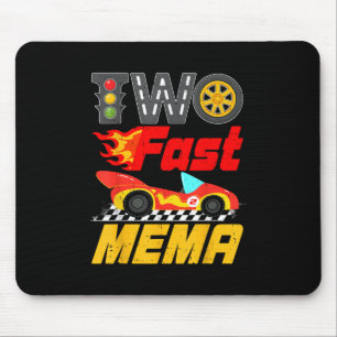 Tapis De Souris Deux Fast Mema Pit Crew Racing Car Famille Anniver