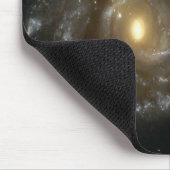 Tapis De Souris Deux galaxies en spirale se heurtant dans l'espace (Coin)