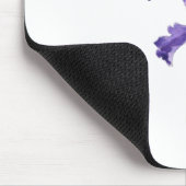 Tapis De Souris deux iris violets encre et aquarelle (Coin)