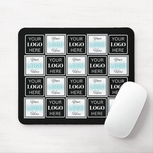Tapis De Souris Deux logos événement simple fond blanc (Avec souris)