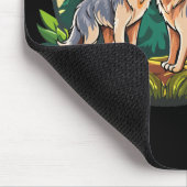 Tapis De Souris Deux loups (Coin)