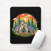 Tapis De Souris Deux loups (Avec souris)