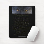 Tapis De Souris DEUX LOUPS CHEROKEE TALE Art Mousepad (Avec souris)