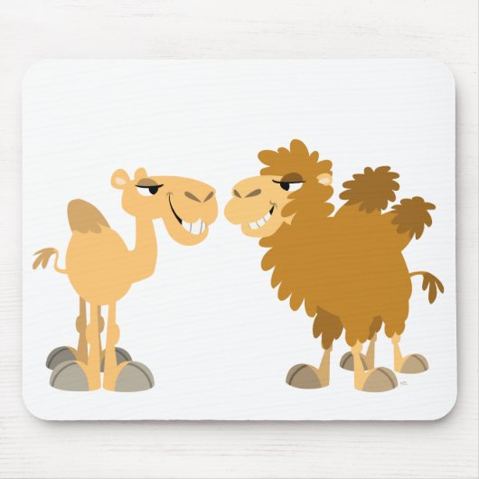 Tapis De Souris Deux mignons Camels de Cartoon Mousepad (Devant)