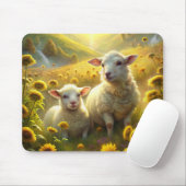 Tapis De Souris Deux moutons (Avec souris)