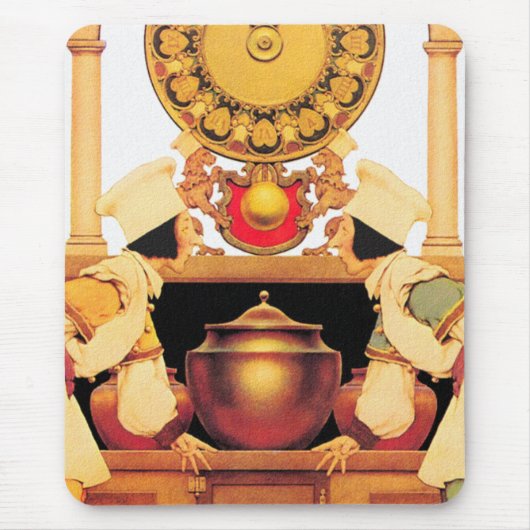Tapis De Souris Deux pâtisseries - par Maxfield Parrish (Devant)