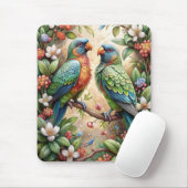Tapis De Souris Deux perroquets (Avec souris)